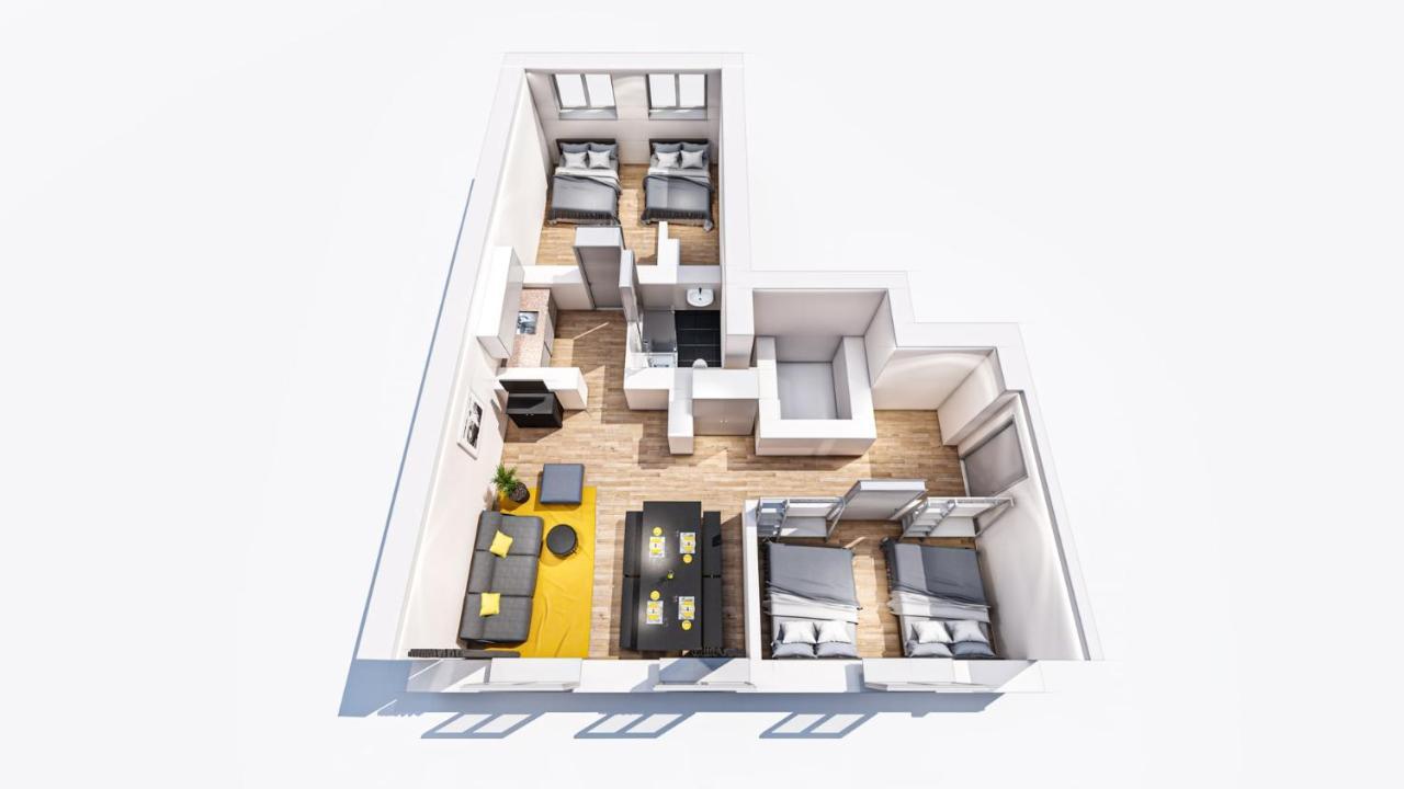 Marienplatz 2 Bedrooms Living Kitchen Appartamento *